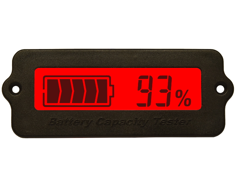 Lead Acid Lithium Battery Capacity Tester Indicator 12V 48V Digital LCD